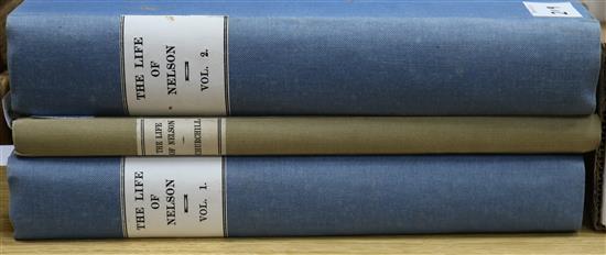 Churchill, The Life of Lord Viscount Nelson, 1808 and The Life of Admiral Lord Nelson by Stanier Clarke and McArthur, 1809, 2 vols,